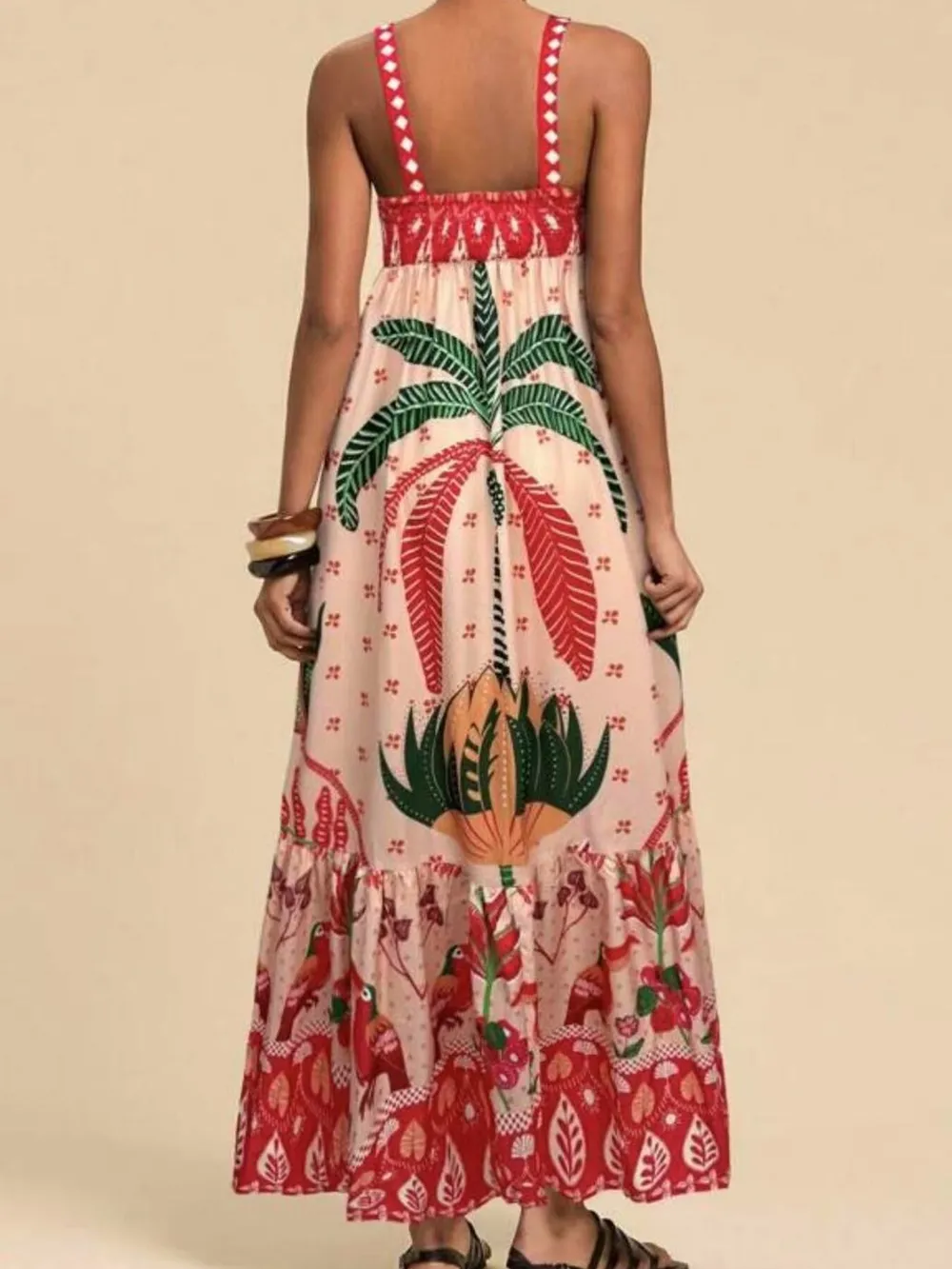 Tropical Print Maxi Cami Dress, image 11