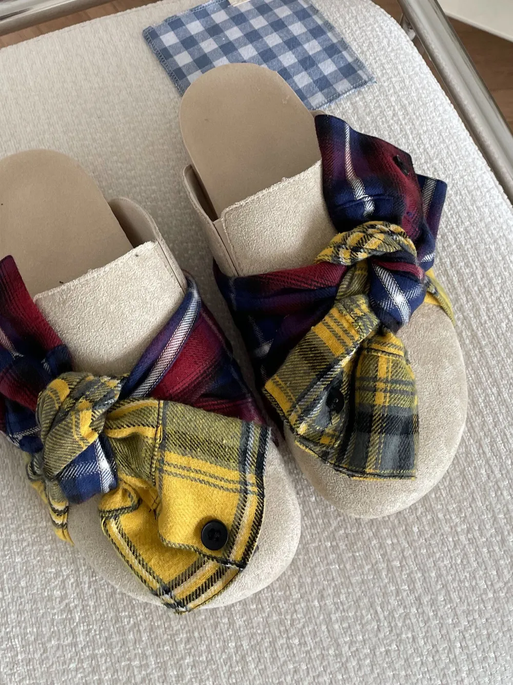 Bow-Knot Plaid Comfort Slip-Ons, image 4