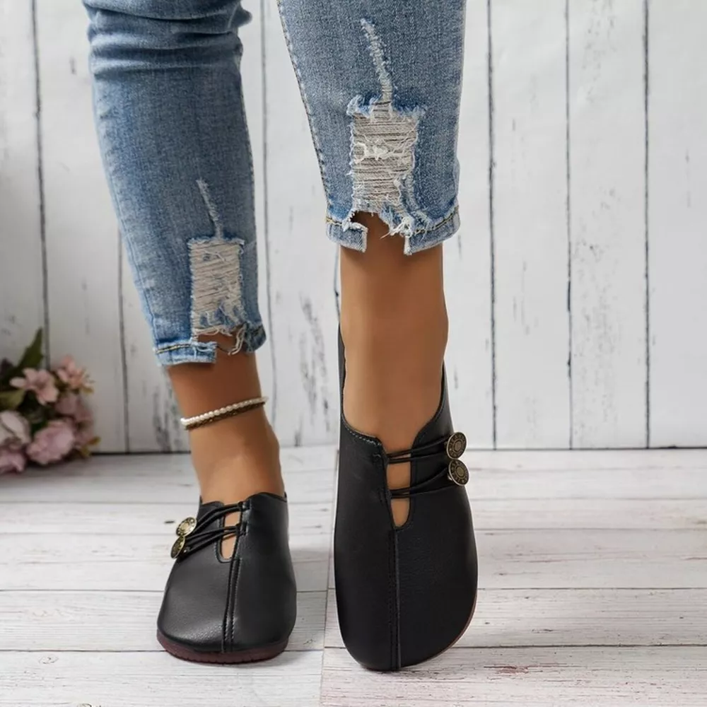Casual Button Detail Slip-Ons, image 7