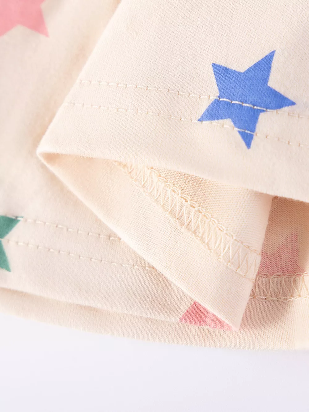 Children's Star Print Ruffle Trim Sleeveless Casual Dress, image 5