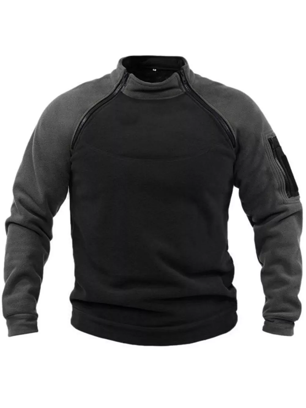 Men's Full Size Long Sleeve Fleece Sweatshirt Plus Size, image 7