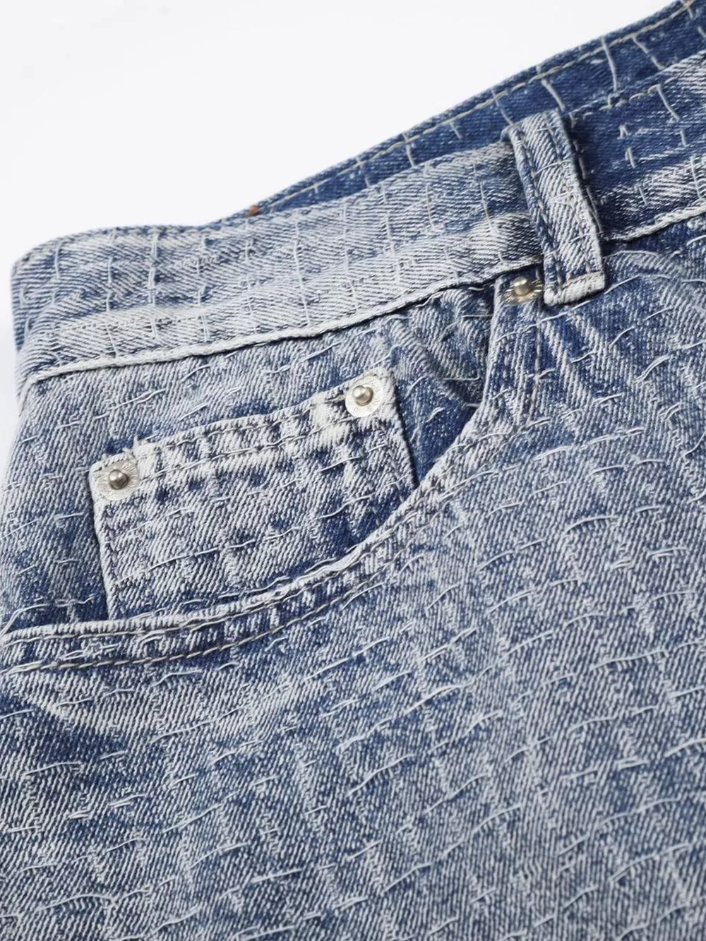 Men's Wide Leg Denim Capris, image 7