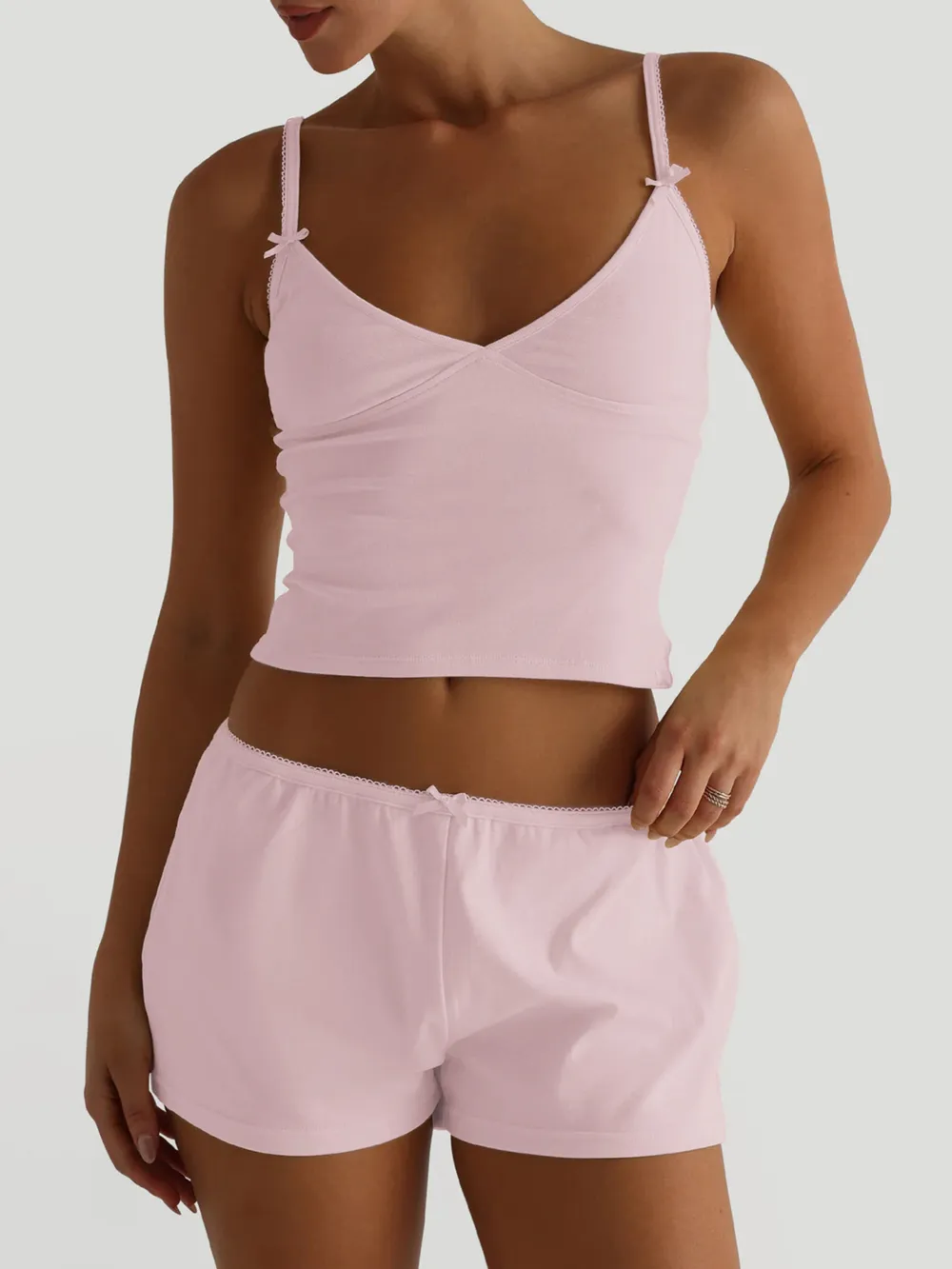 V-Neck Cami and Shorts Set, image 5