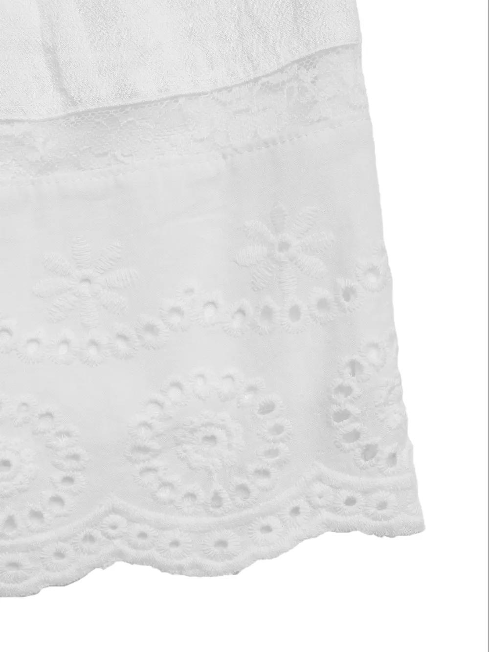 Smocked Tube Eyelet Hem Mini Dress, image 8