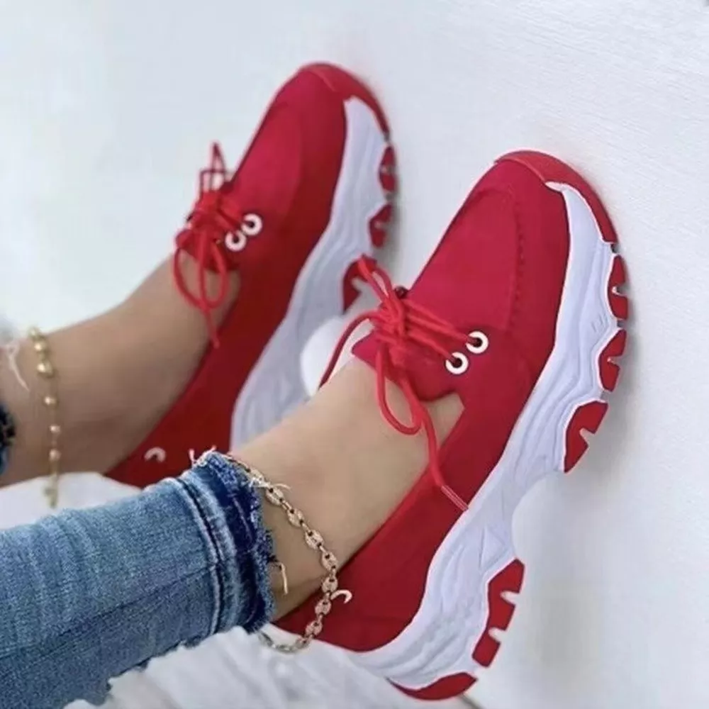 Lace Up Round Toe Sneakers, image 7