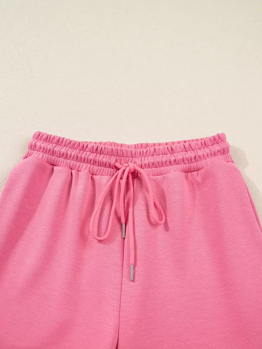 Solid Color Zip Up Hoodie Drawstring Loose Pants Set, image 13