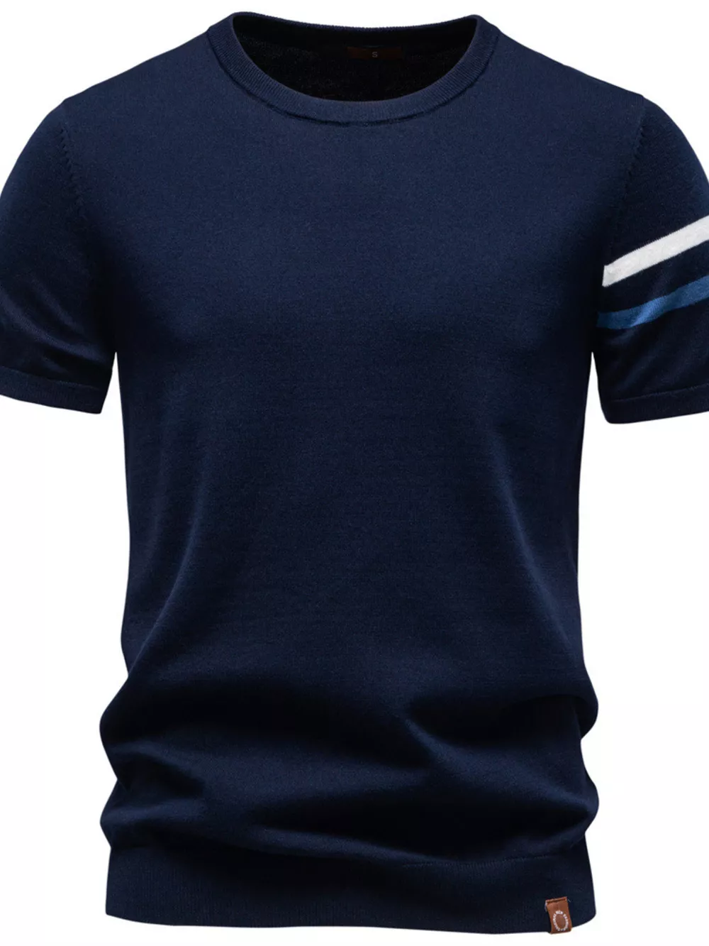 Men's Casual Striped Sleeve T-Shirt, image 3
