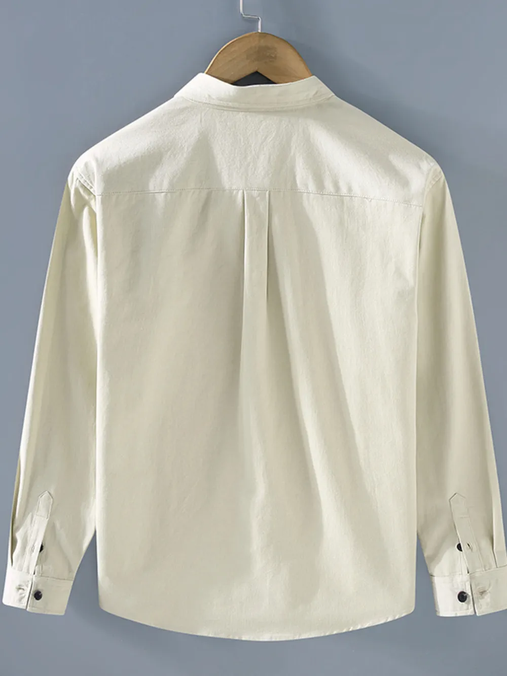 Men's Plus Size Button Up Long Sleeve Shirt, image 2