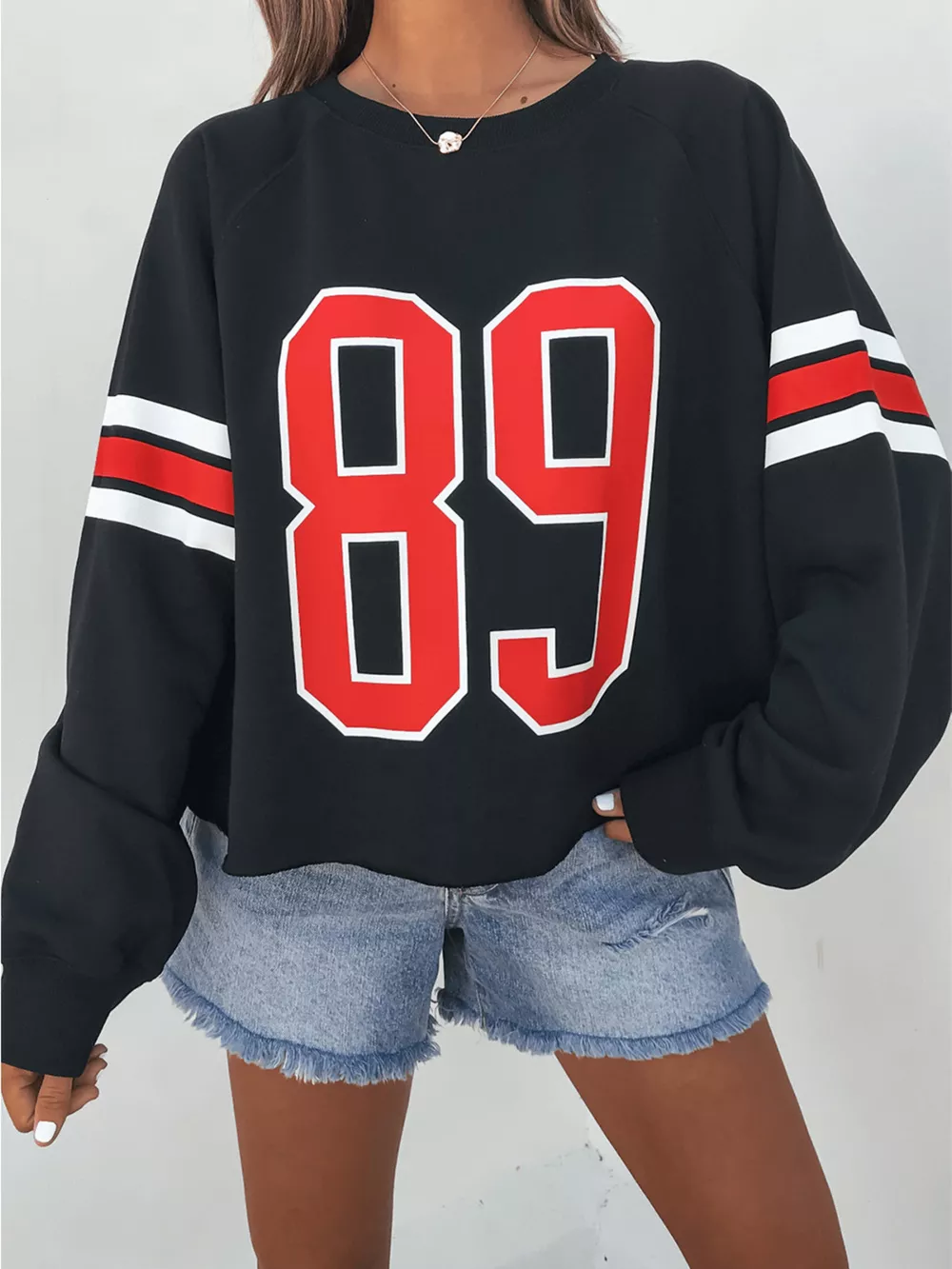 Number 89 Long Sleeve Sweatshirt, image 3