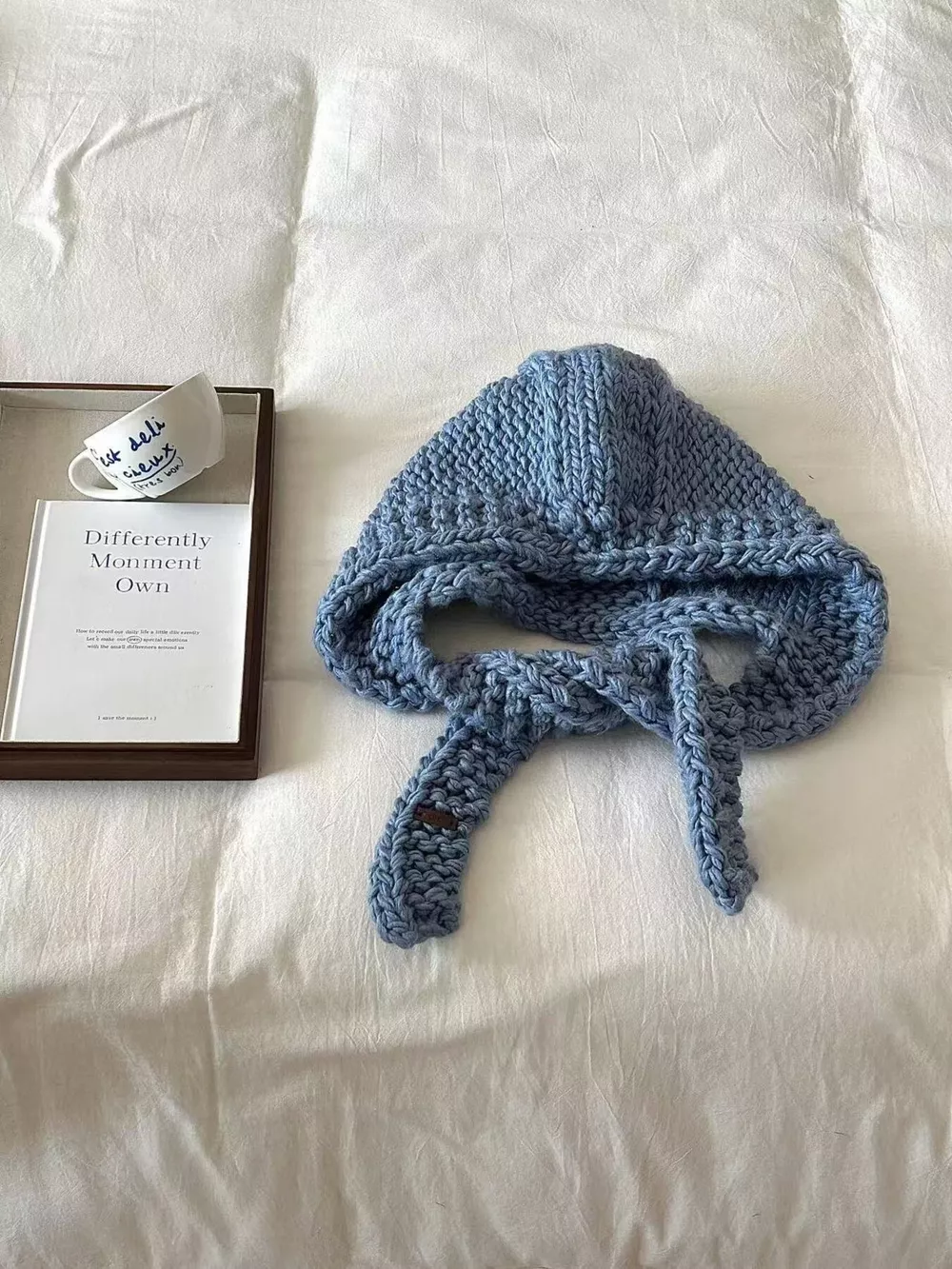 Knitted Earflap Beanie Hat, image 11