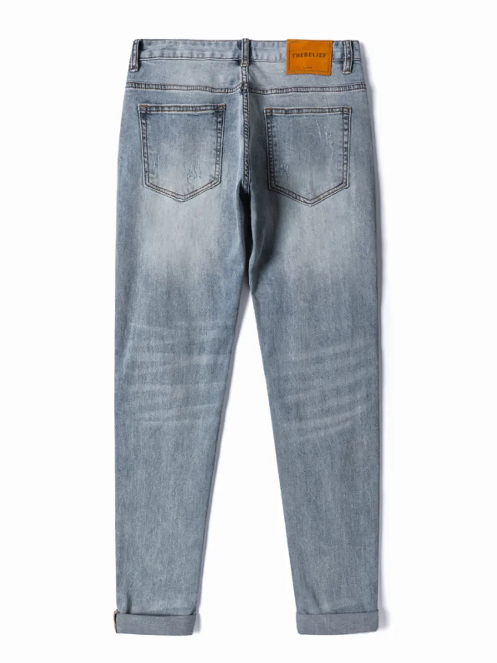 Men's Distressed Slim Fit Jeans, image 9