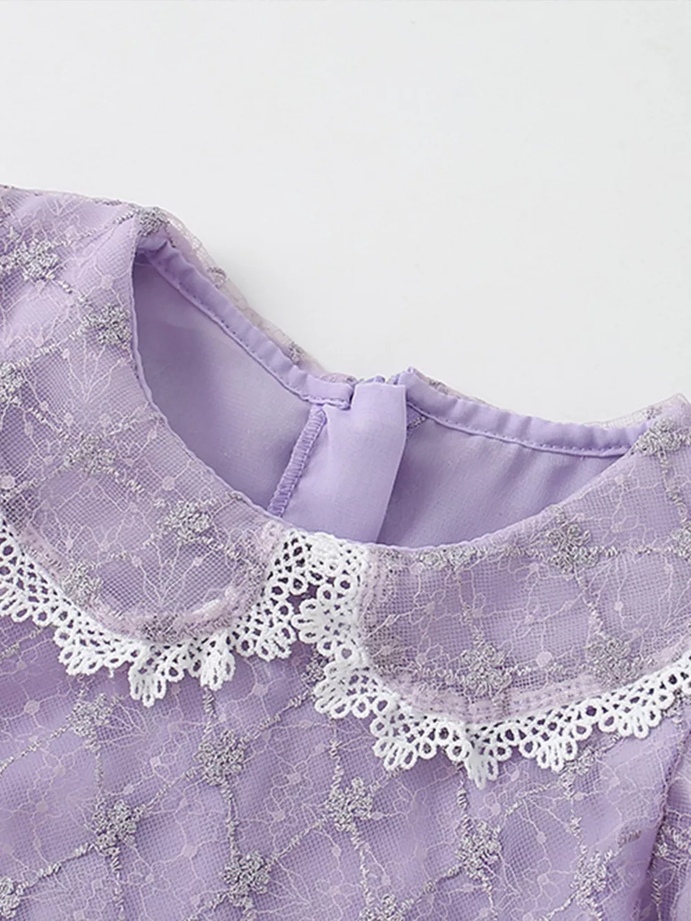 Children's Lace Peter Pan Collar Dress, image 5