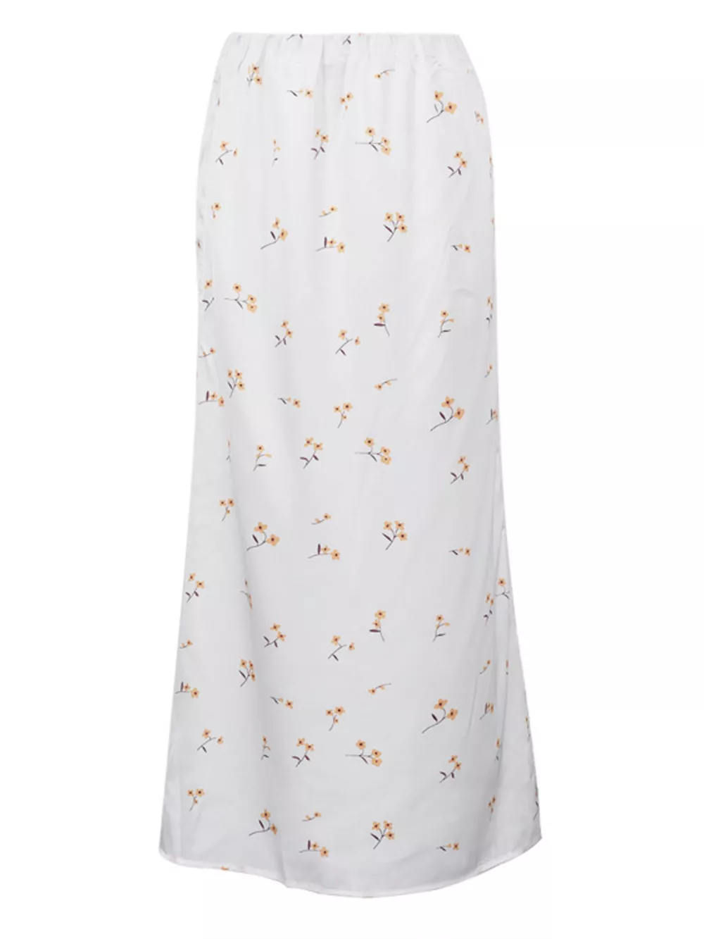 Floral Print Satin Skirt, image 5