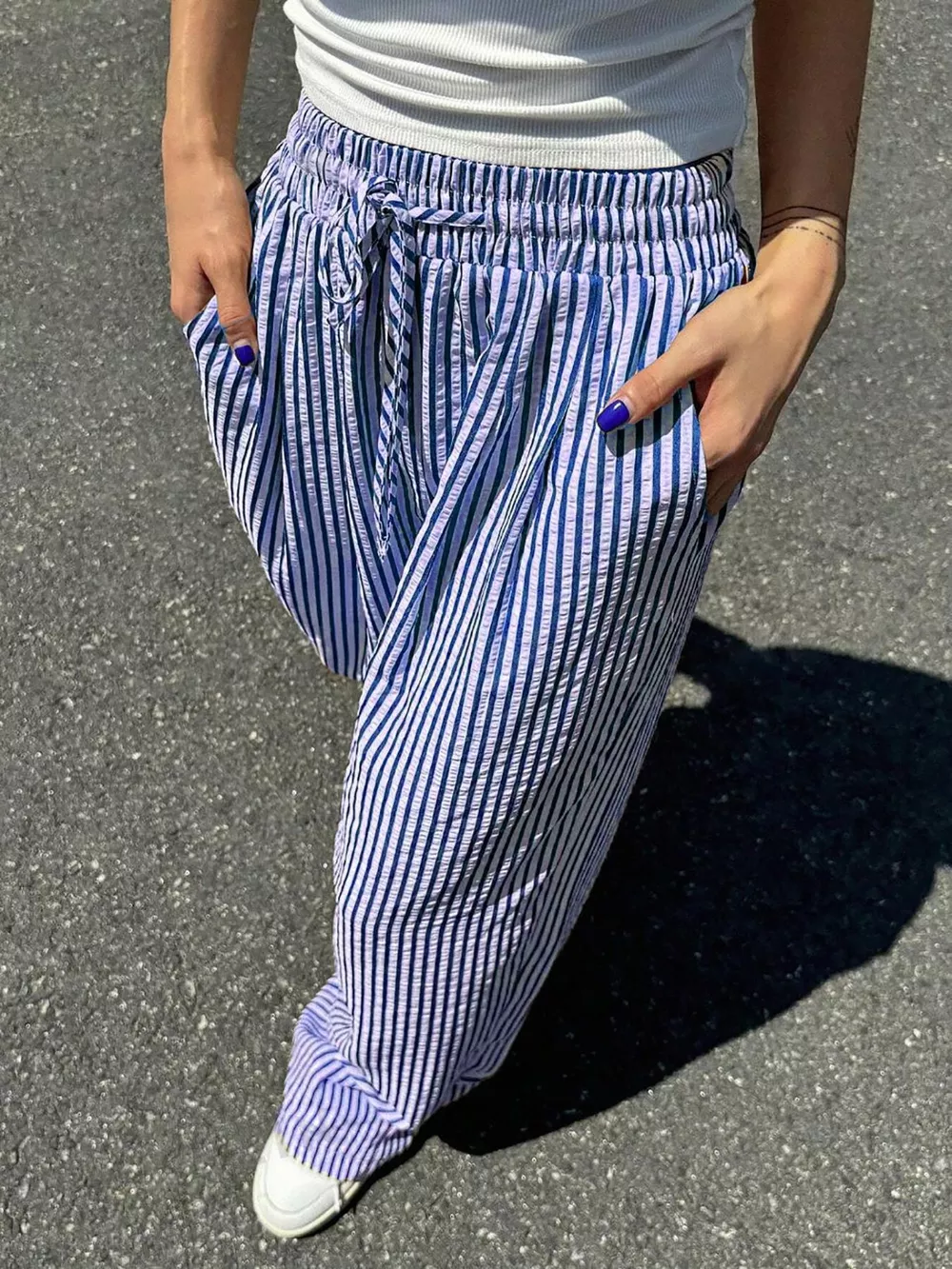 Striped Wide Leg Pants, image 16