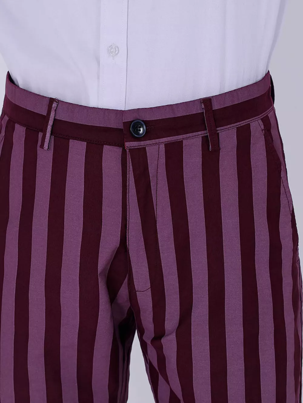Men's Striped Slim-Fit Pants, image 4