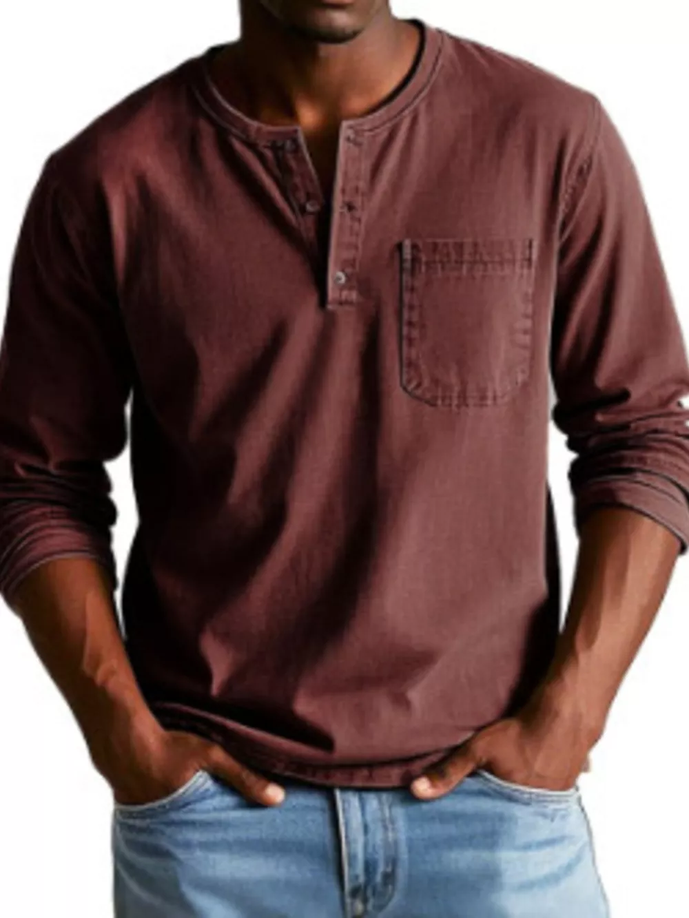 Full Size Button Detail Long Sleeve Top Plus Size, image 10