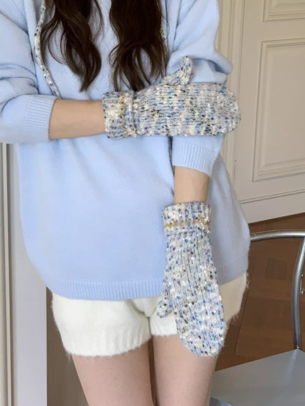 Textured Warm Mittens, image 5