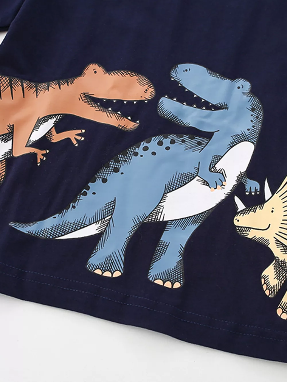 Children's Dinosaur Print Short Sleeve T-Shirt & Shorts Set, image 3