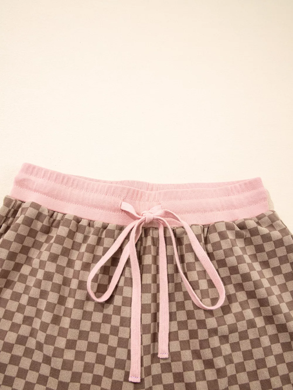 Checkerboard Long Sleeve Pullover and Shorts Set, image 16