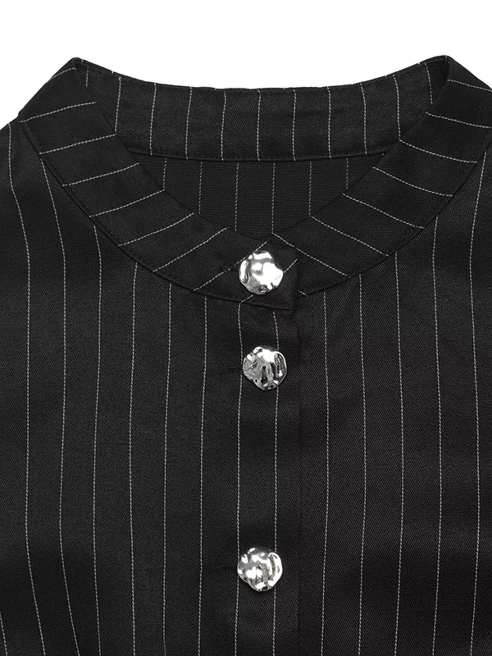 Striped Long Sleeve Peplum Blouse, image 9