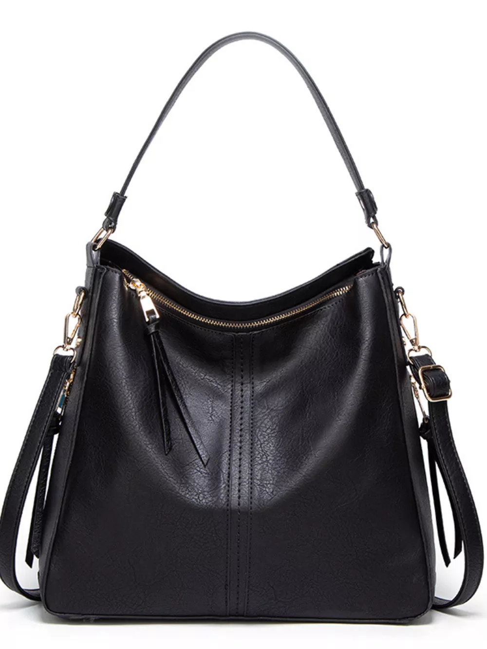 Classic Minimalist PU Leather Shoulder Bag with Spacious Capacity, image 2
