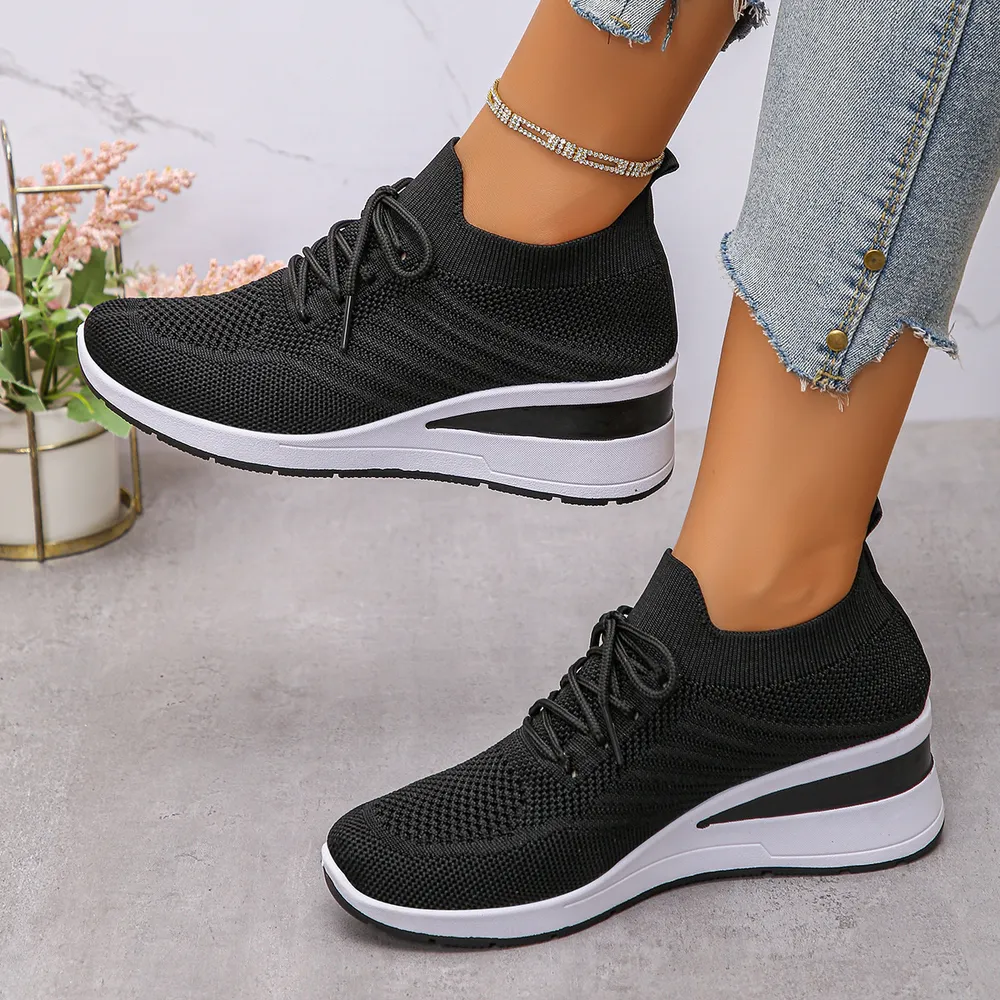 Lace Up Wedge Athletic, image 4