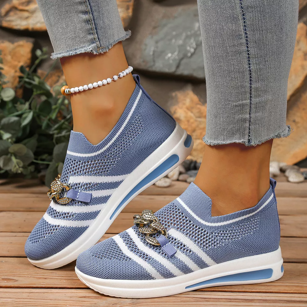Round Toe Mesh Slip-Ons, image 15