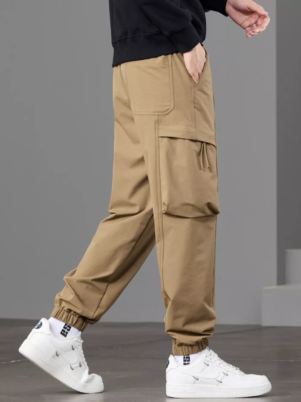 Men's Casual Cargo Joggers, image 5
