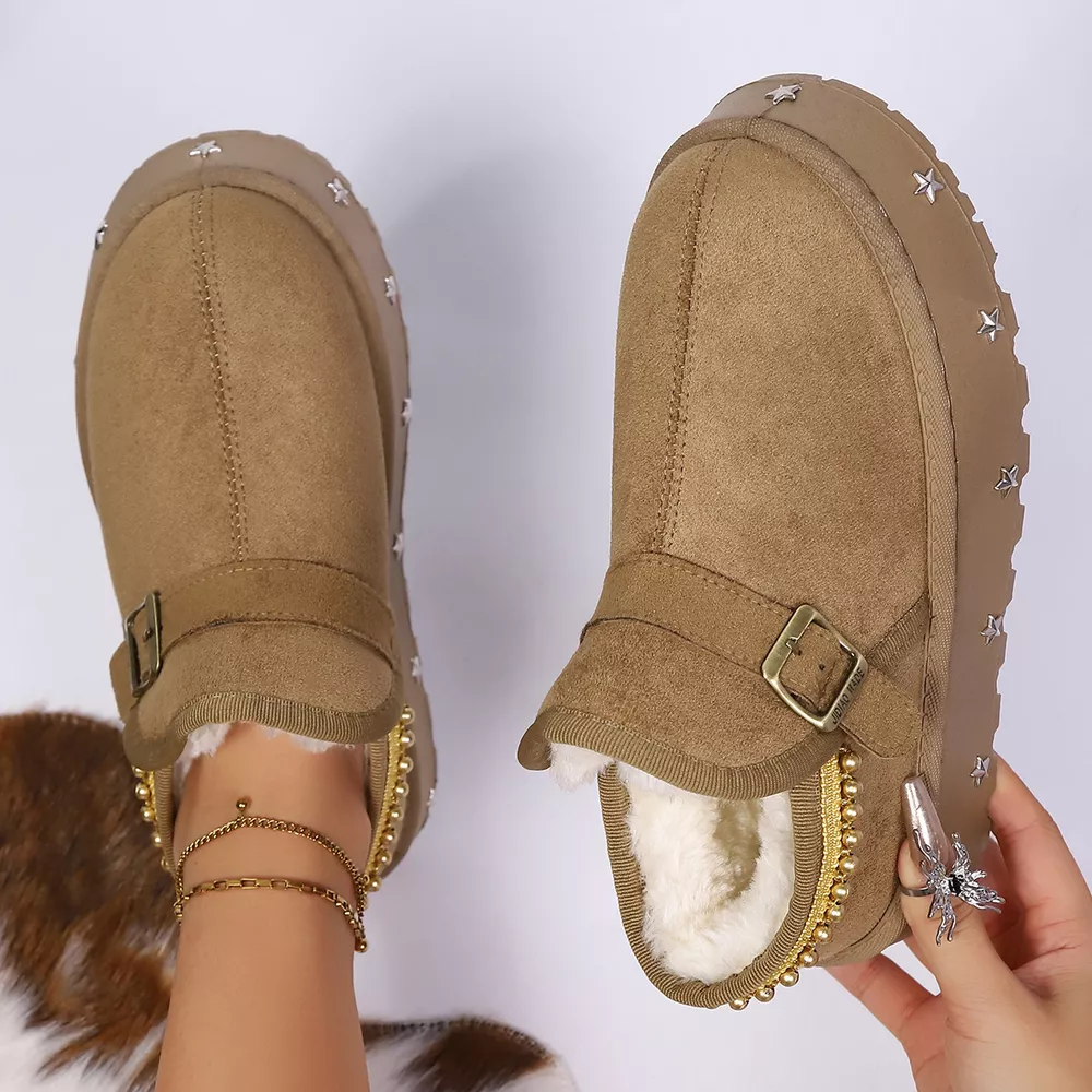 Platform Faux Fur Lined Ankle Boots, image 8