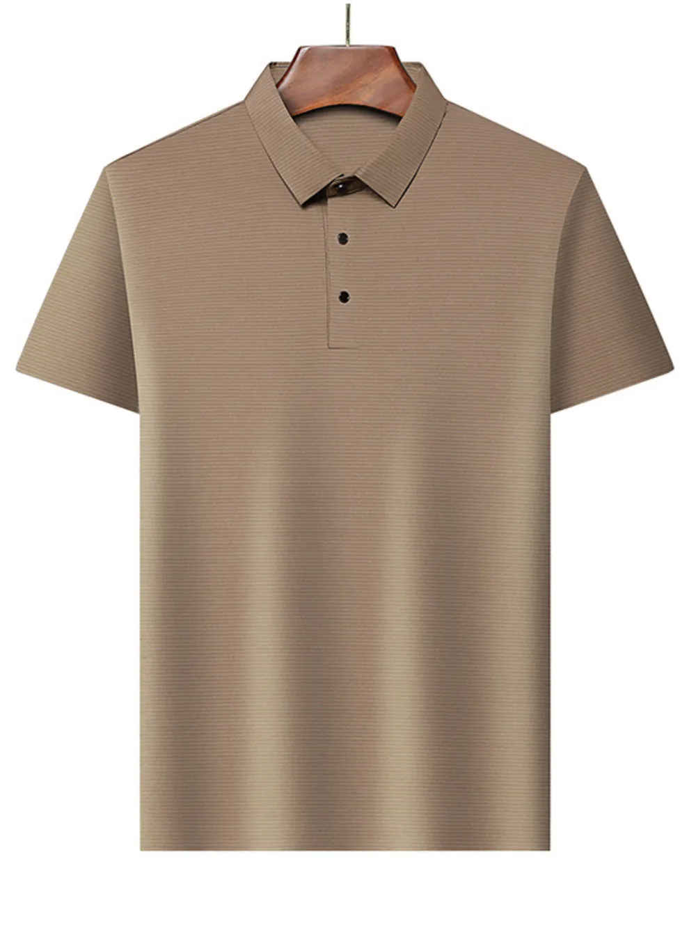 Men's Plus Size Button Detail Short Sleeve Polo, image 6
