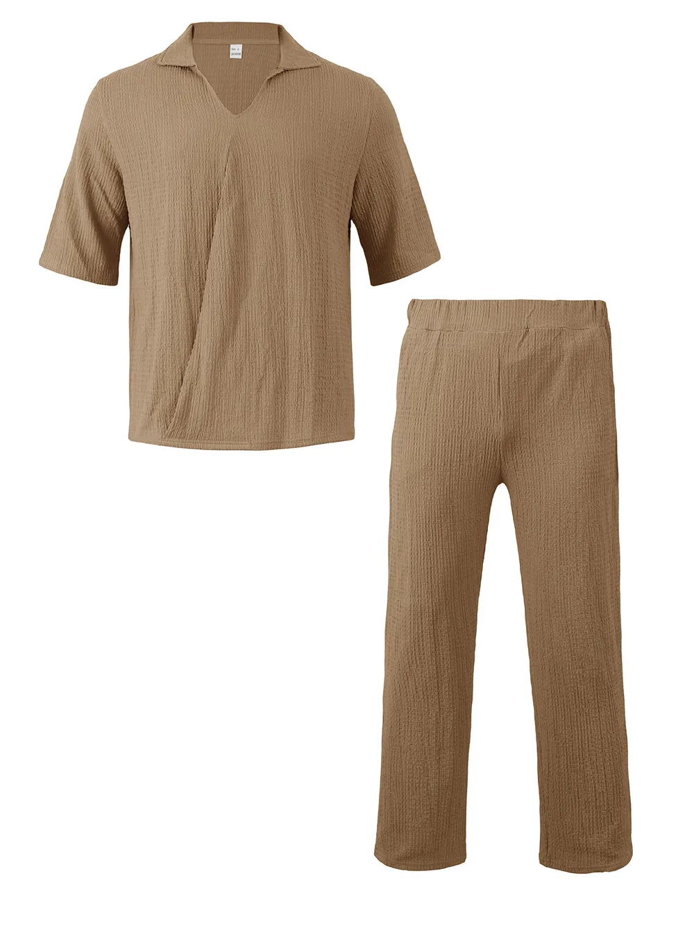 Men's Full Size Short Sleeve Top and Pants Set Plus Size, image 9