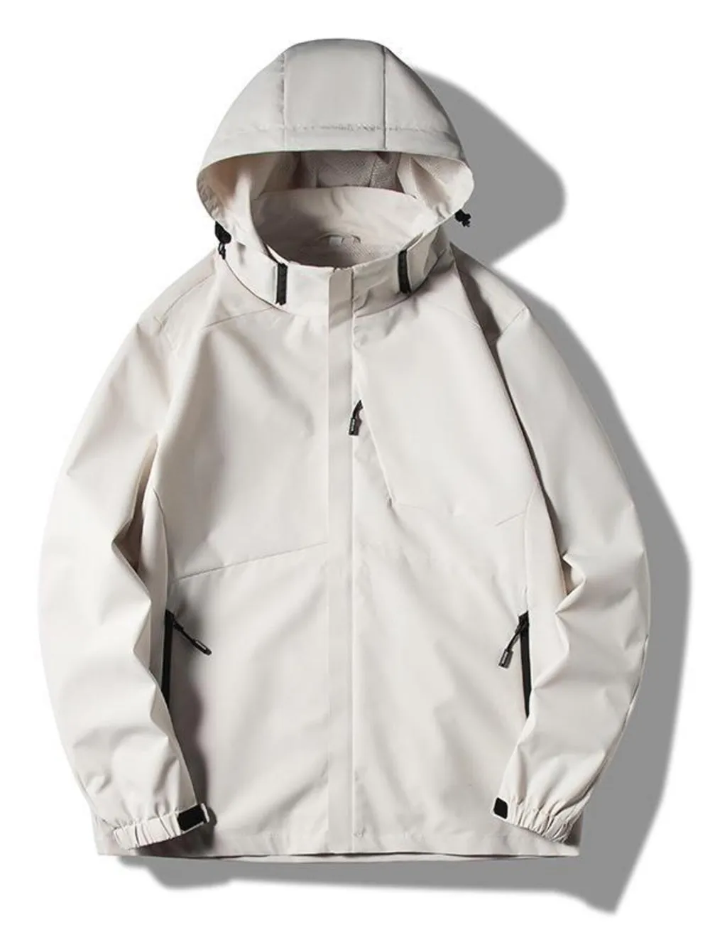 Men's Plus Size Long Sleeve Hooded Jacket, image 2