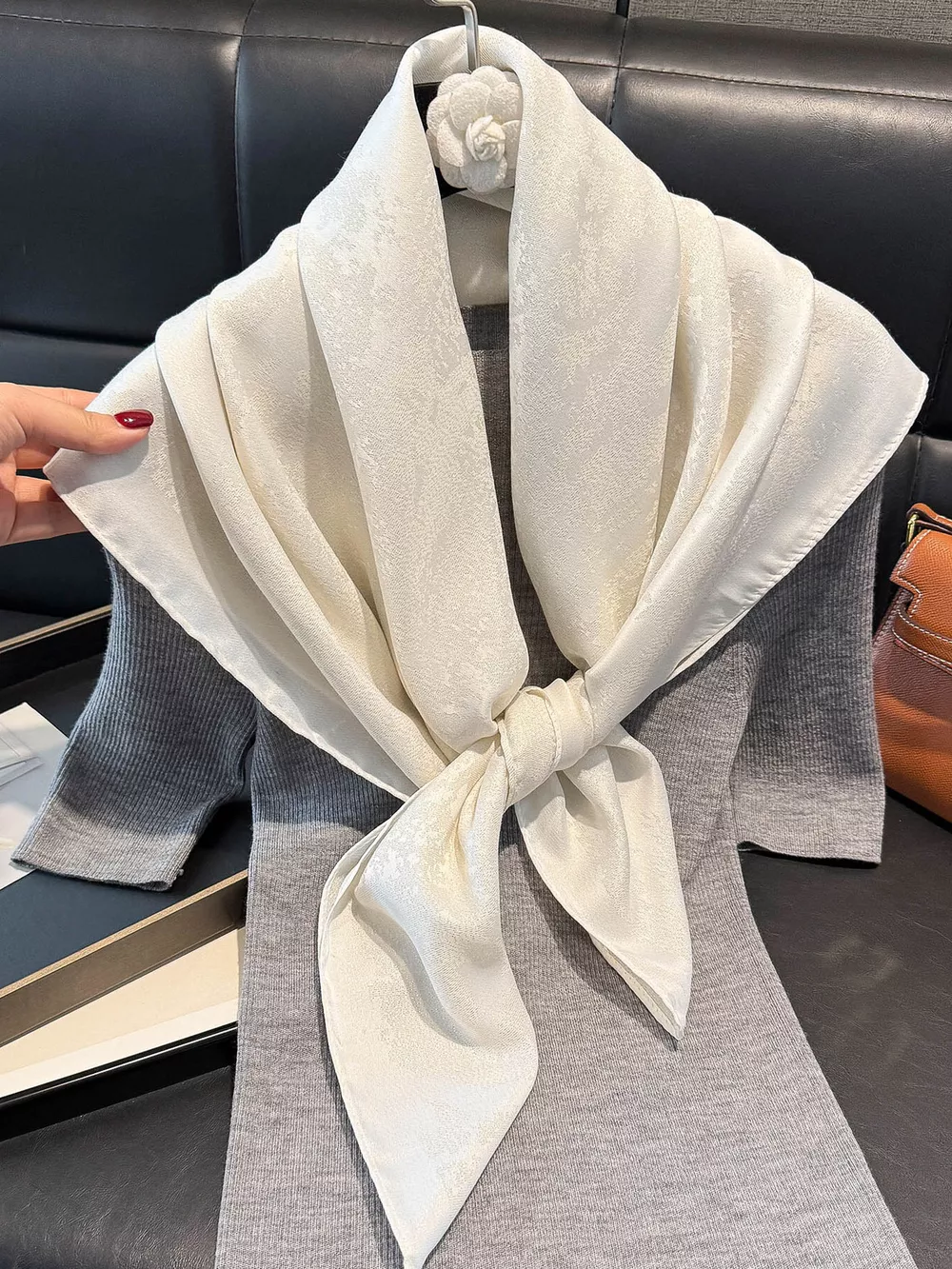 Lightweight Silk Scarf, image 18
