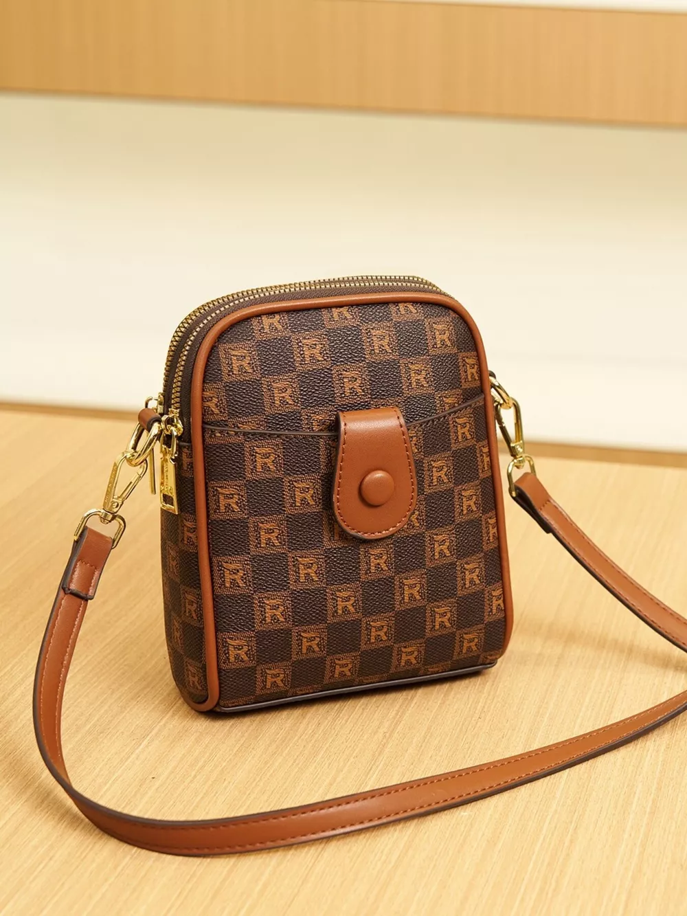Printed PU Leather Crossbody Bag, image 8