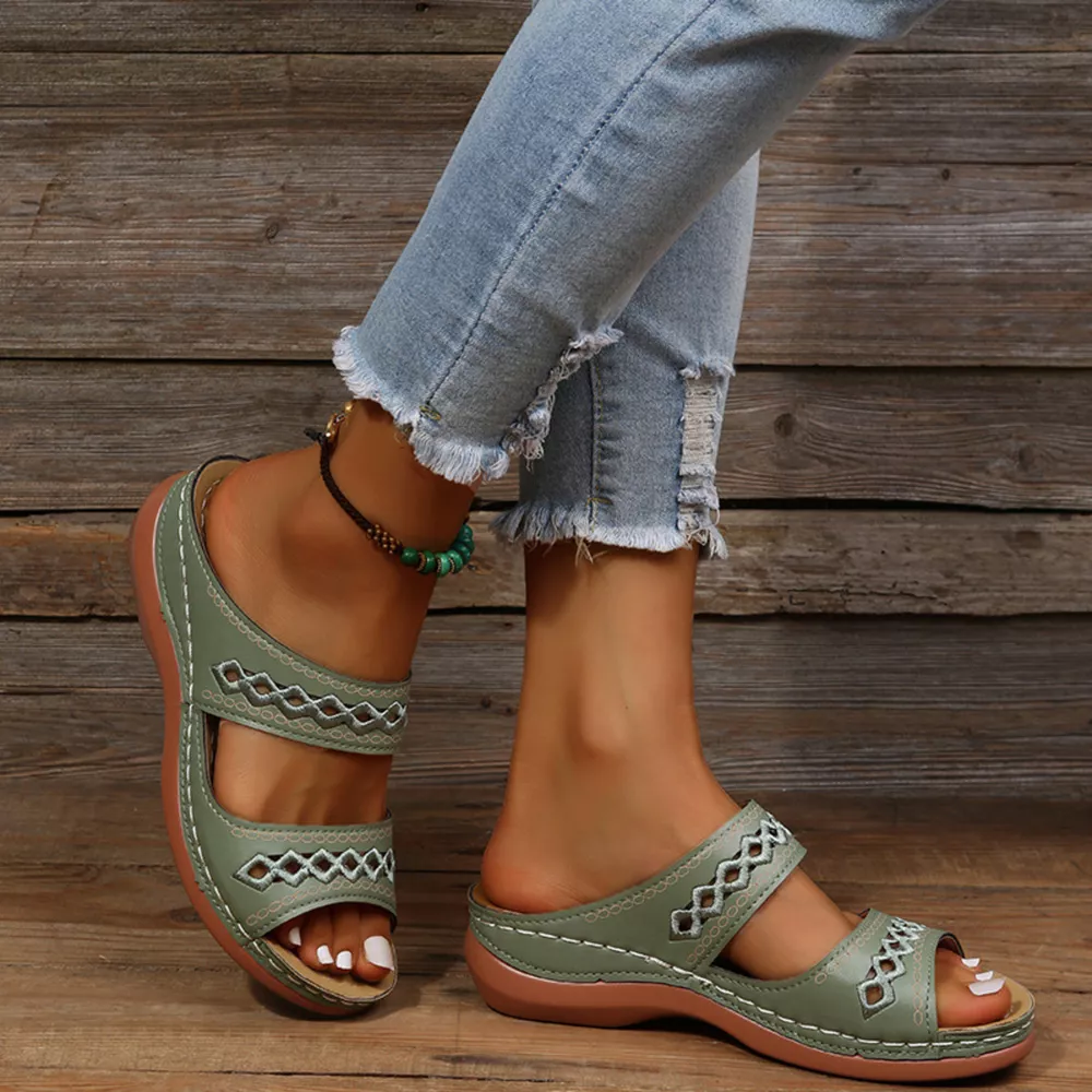 Open Toe Wedge Sandals, image 7
