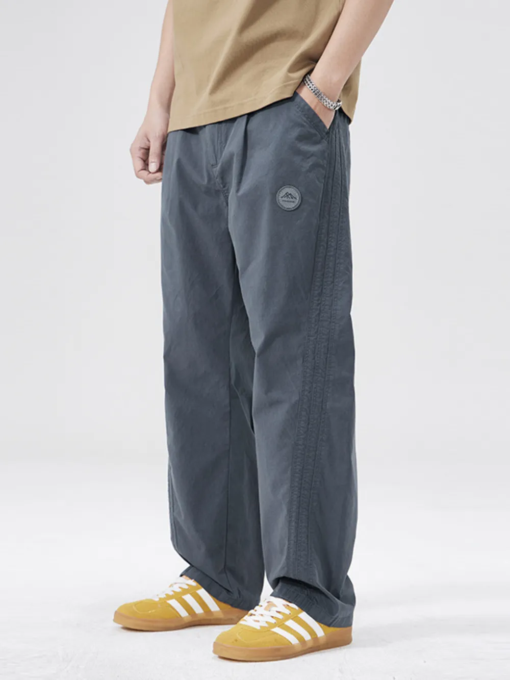 Men's Full Size Wide Leg Casual Pants Plus Size, image 3