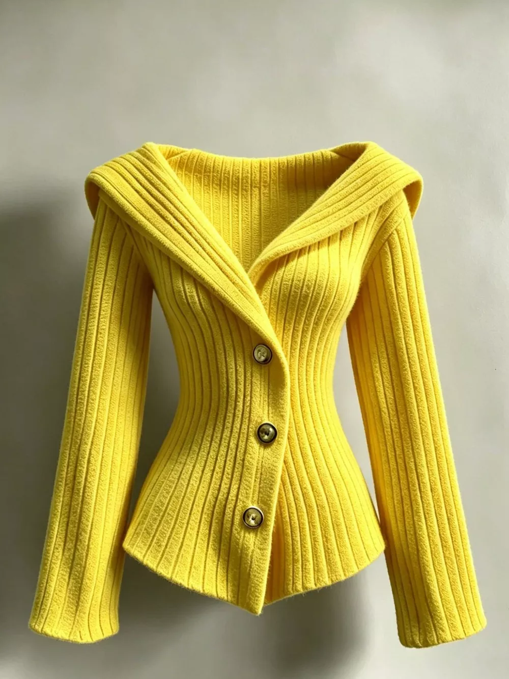 Full Size Ribbed Knit Button-Down Front Cardigan Plus Size, image 15