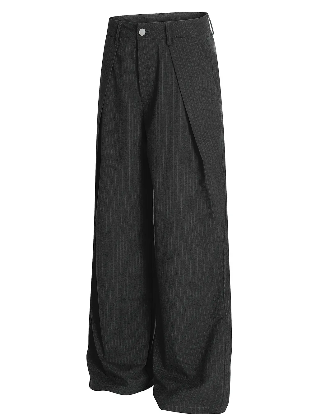 Men's Wide Leg Pinstripe Pants, image 2