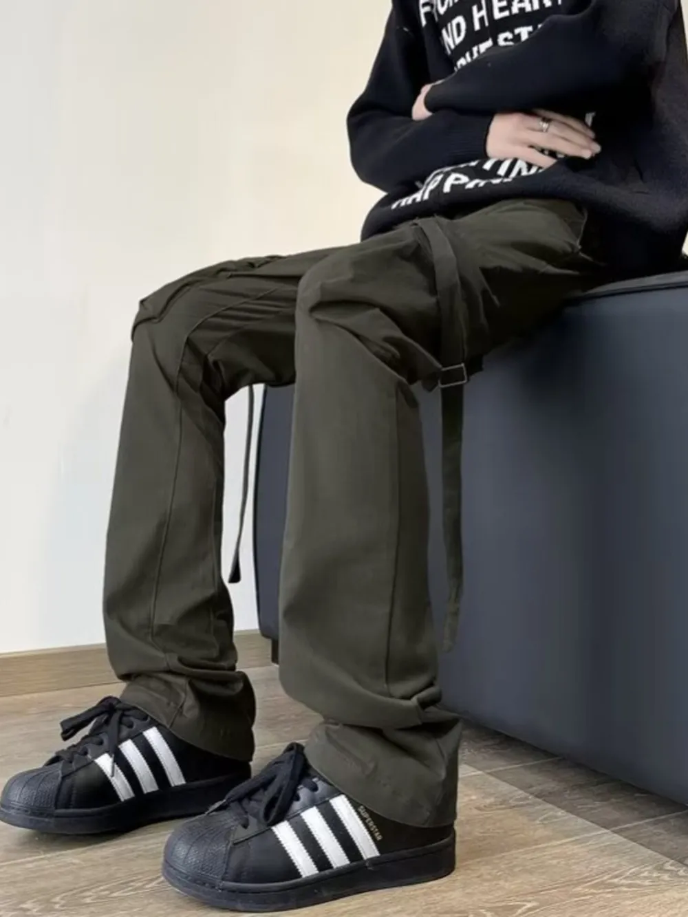 Men's Plus Size Loose Fit Cargo Pants, image 4