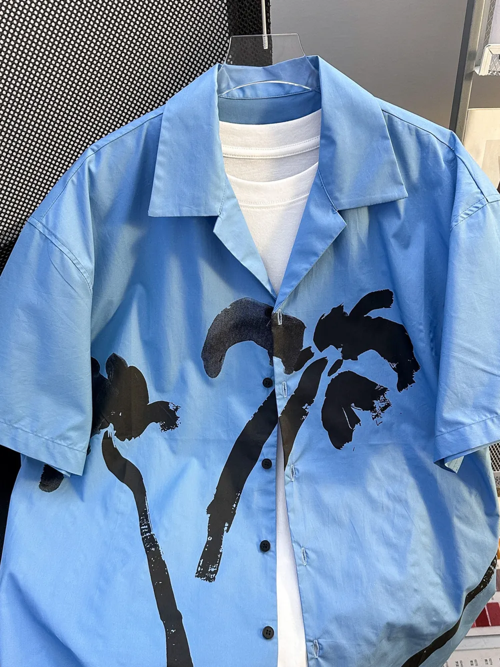 Men's Plus Size Short Sleeve Button-Up Shirt, image 5
