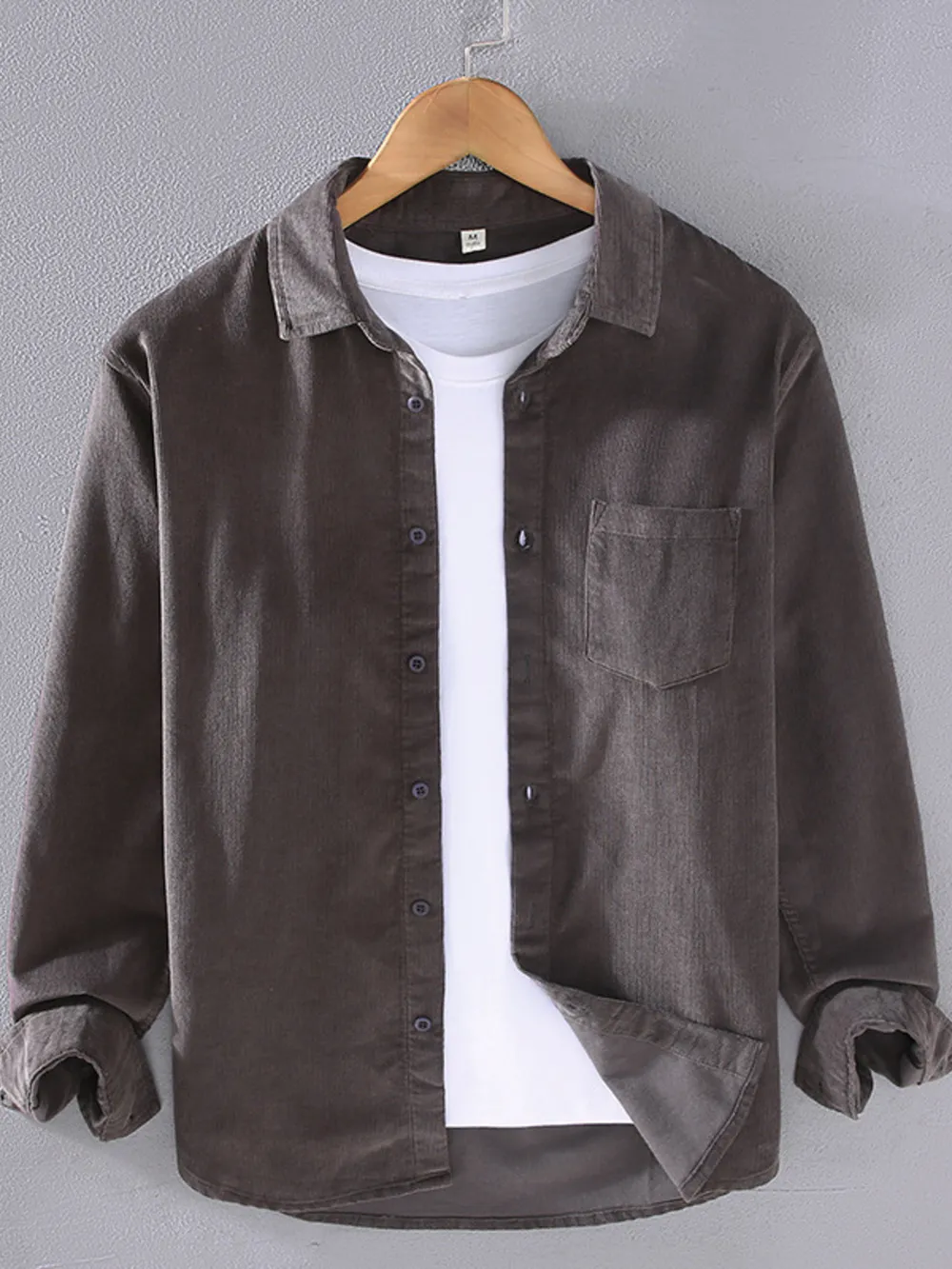 Men's Plus Size Button Up Long Sleeve Shirt, image 5