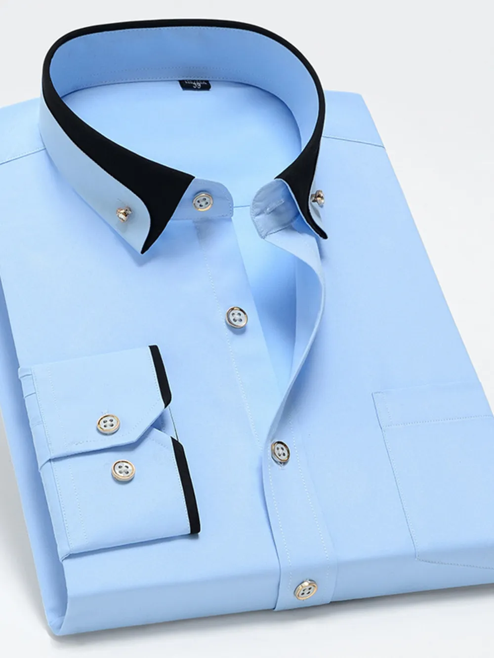 Men's Full Size Button Up Long Sleeve Shirt Plus Size, image 3