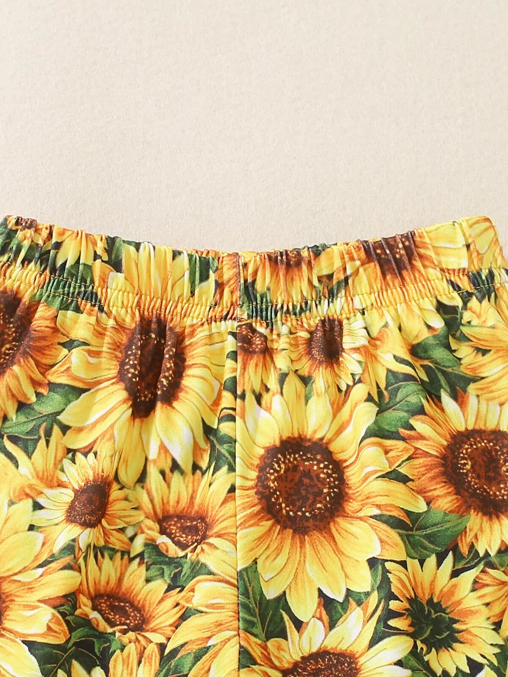 Children's Sunflower Smocked Top and Bell Bottom Set, image 3