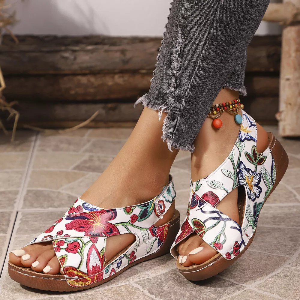 Open Toe Wedge Sandals, image 6