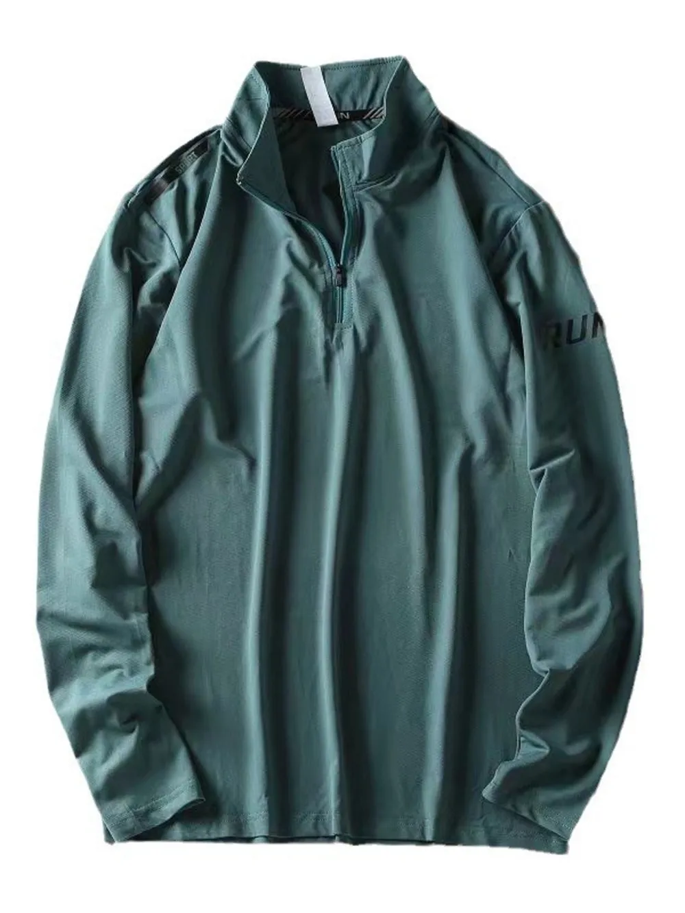 Men's Plus Size Quarter-Zip Long Sleeve Sweatshirt, image 5