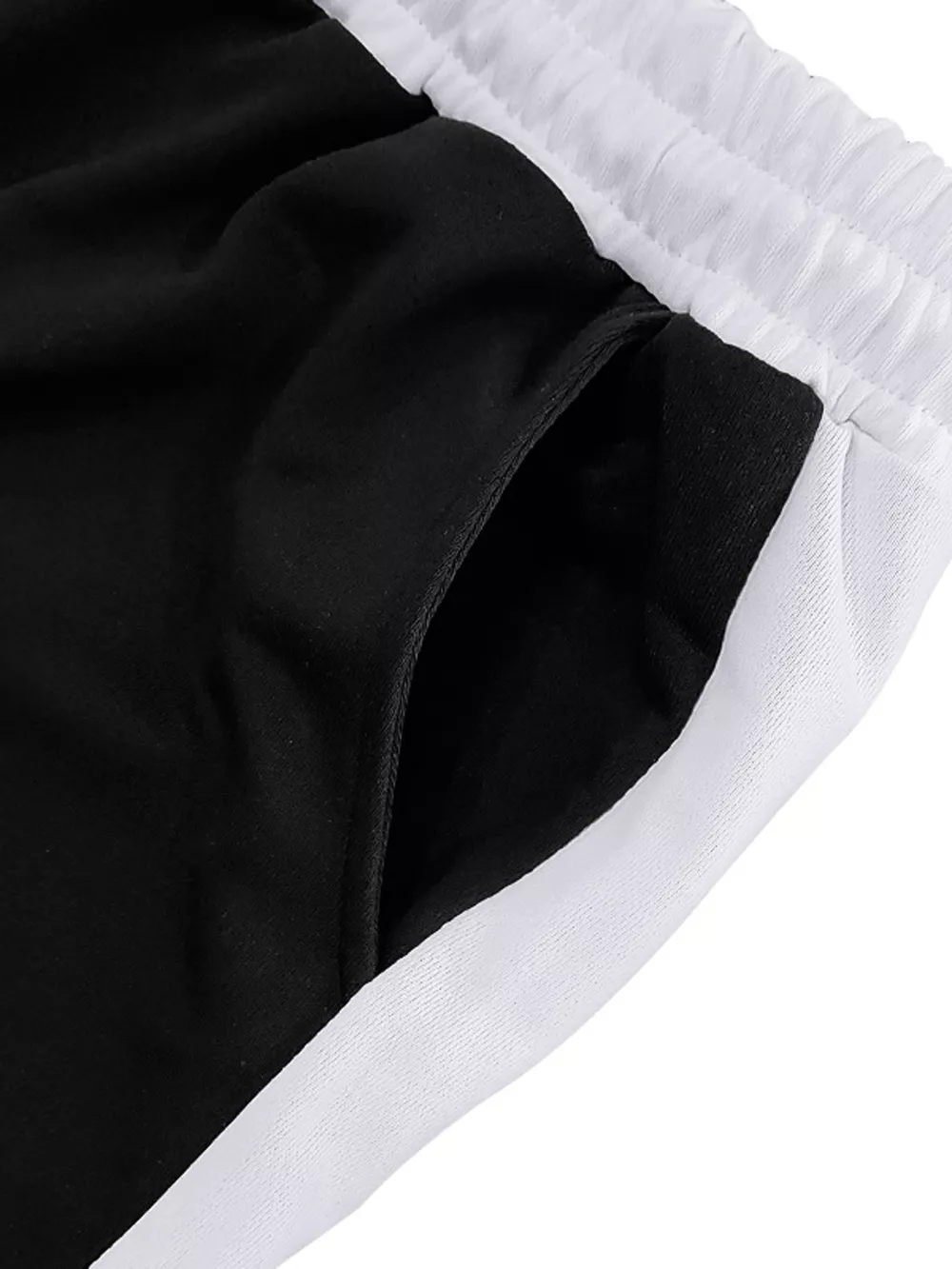 Men's Full Size Contrast Stripe Drawstring Sweatpants Plus Size, image 6