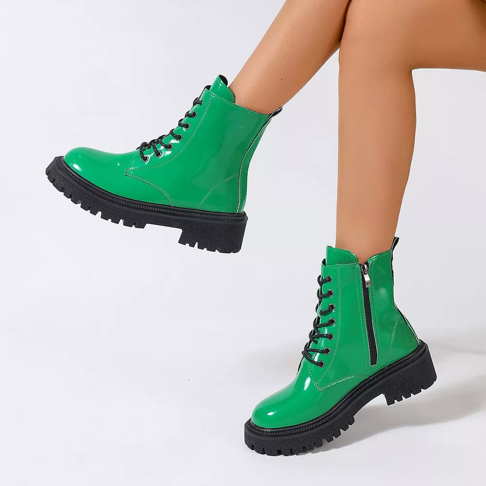 Lace-Up Platform Combat Boots, image 6