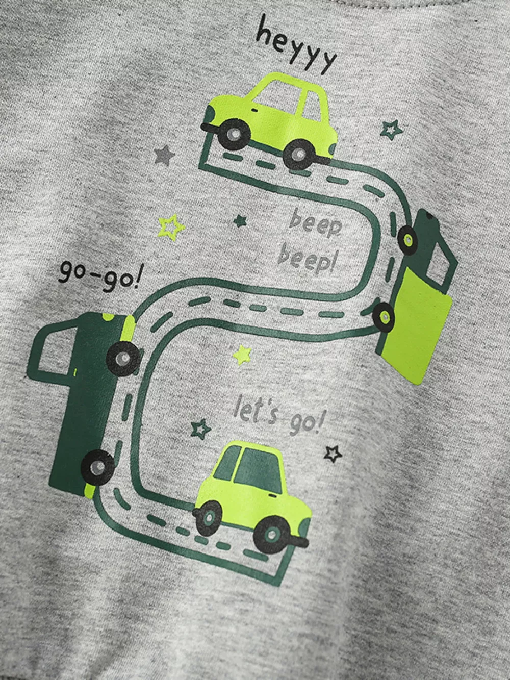 Children's Cartoon Car Crew Neck Sweatshirt, image 5