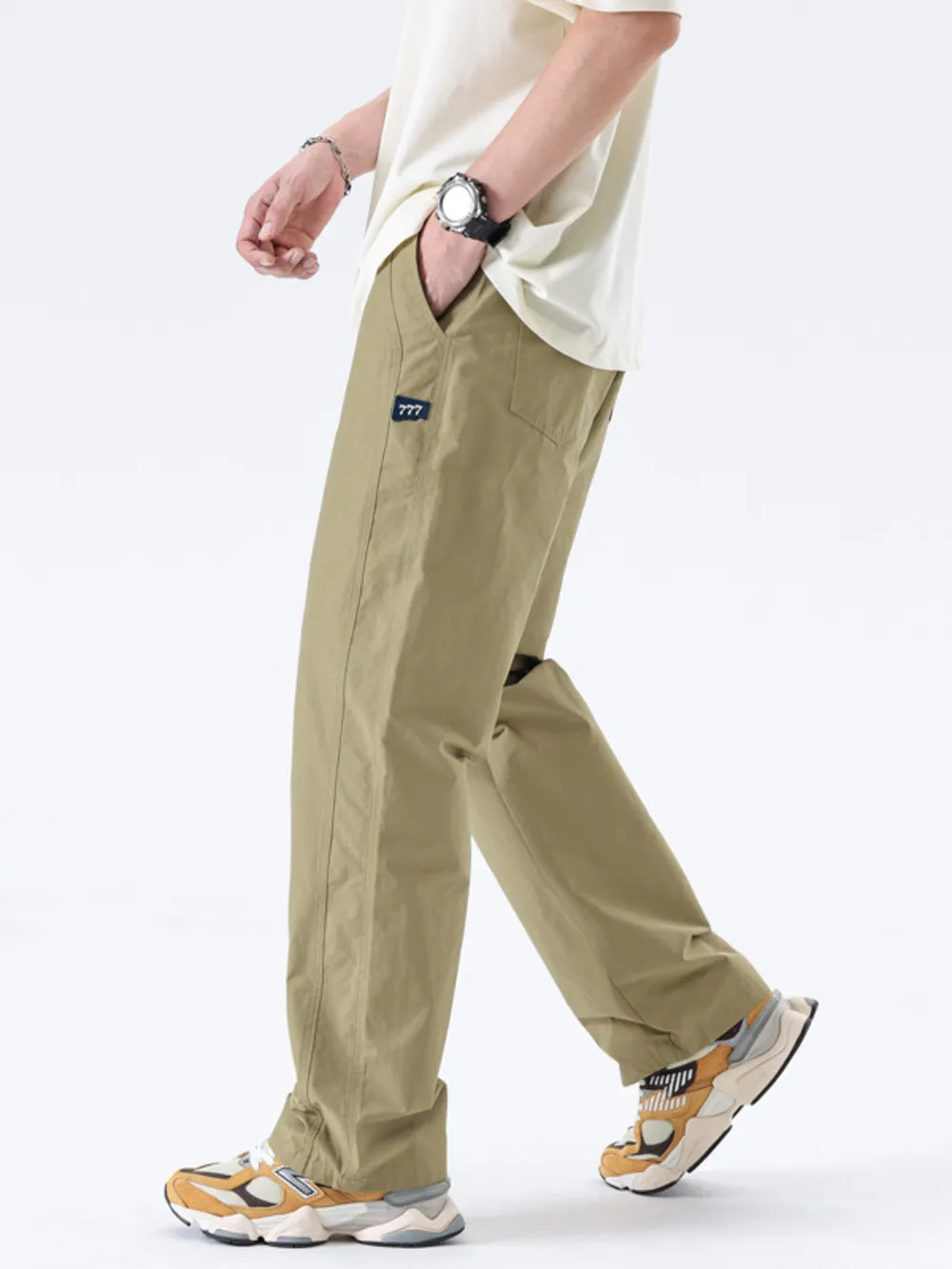 Men's Full Size Wide Leg Pants Plus Size, image 3