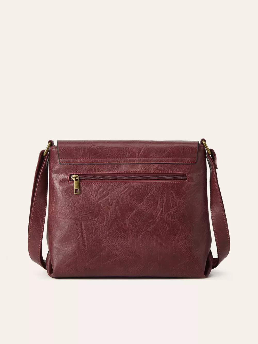 Vintage Buckle Flap Crossbody Bag, image 4
